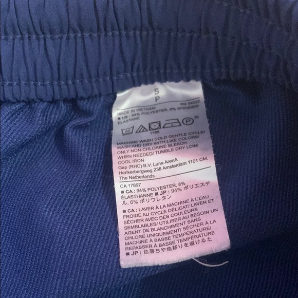 Banana Republic Men's Navy Blue Polyester Elastic Shorts Small - Picture 6 of 9